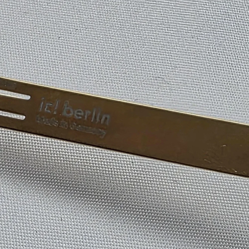 Ic! Berlin U5 Alex Sunglasses Mens 59-17 Black Gray Tinted Metal Aviator Germany